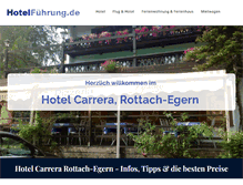 Tablet Screenshot of hotel-carrera.de